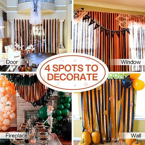 PartyWoo Crepe Paper Streamers 6 Rolls 492ft Pack