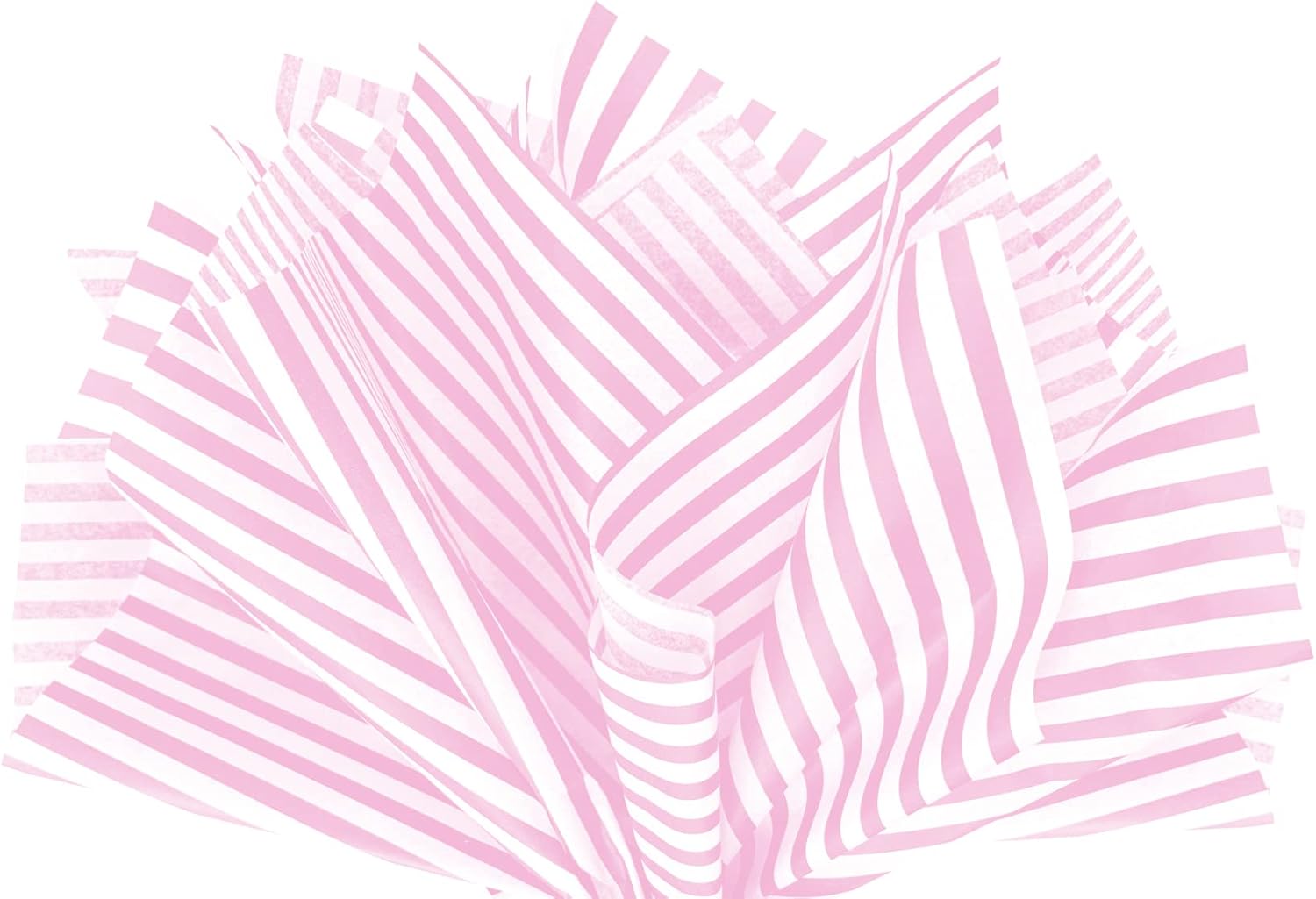 Flexicore Packaging Light Pink Pin Stripe Tissue Paper 100 Sheets