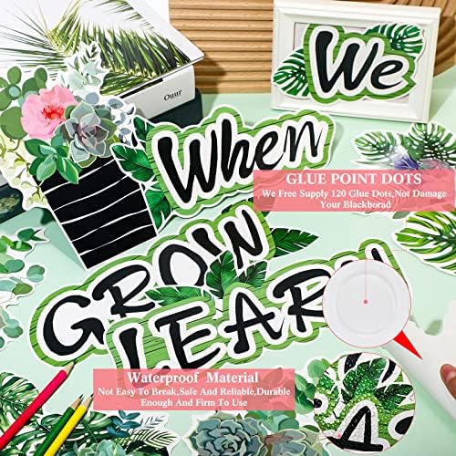 Pajean 58 Pcs Plant Bulletin Board Decorations