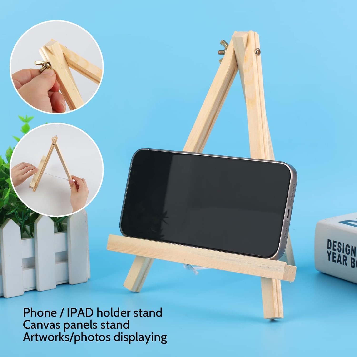 14 Pack 9 Inch Wood Easel for Painting and Art