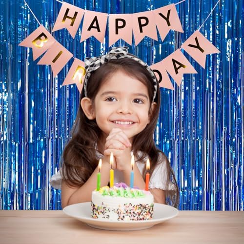 Ocean Party Blue Decor Curtain Set for Photo Booths