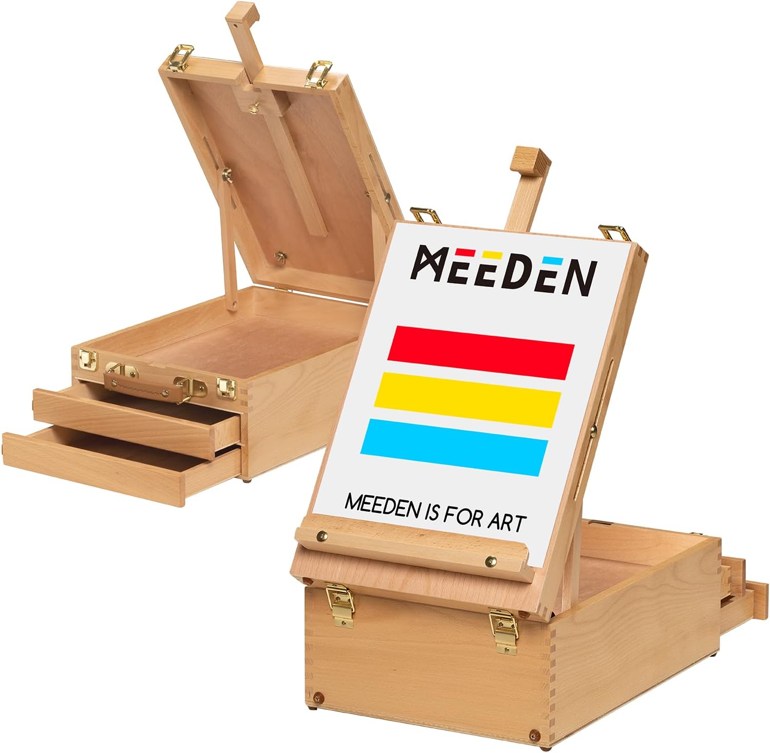 MEEDEN Large Tabletop Easel Sketchbox for Artists
