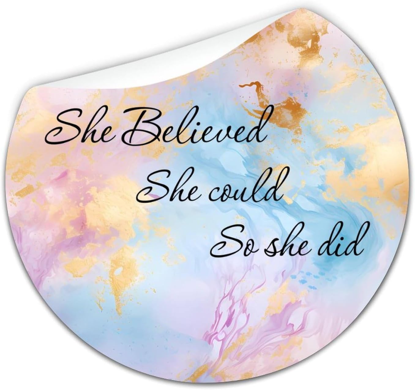 3in Round Label Stickers 100pcs Quotes Decals for Envelopes Bottles Boxes