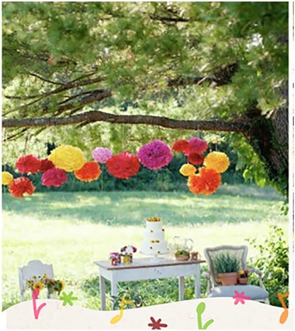 20 Pcs Tissue Paper Pom Poms 79 Party Decor Balls