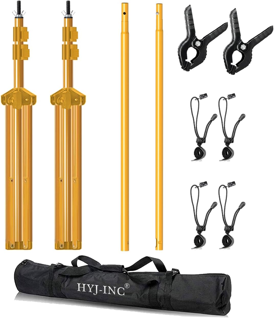Titanium Gold Adjustable Photo Backdrop Stand Kit 10x7ft