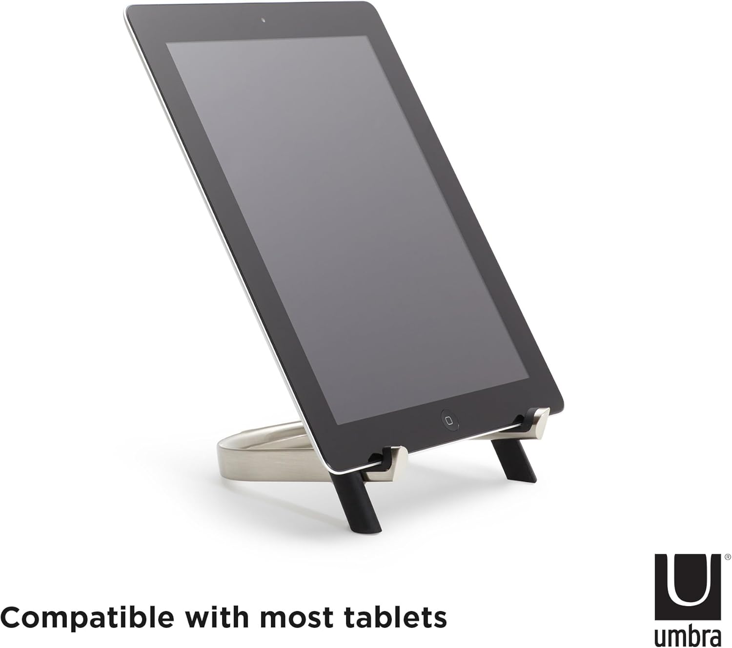 Umbra Udock Tablet Phone Holder - Black and Nickel Finish