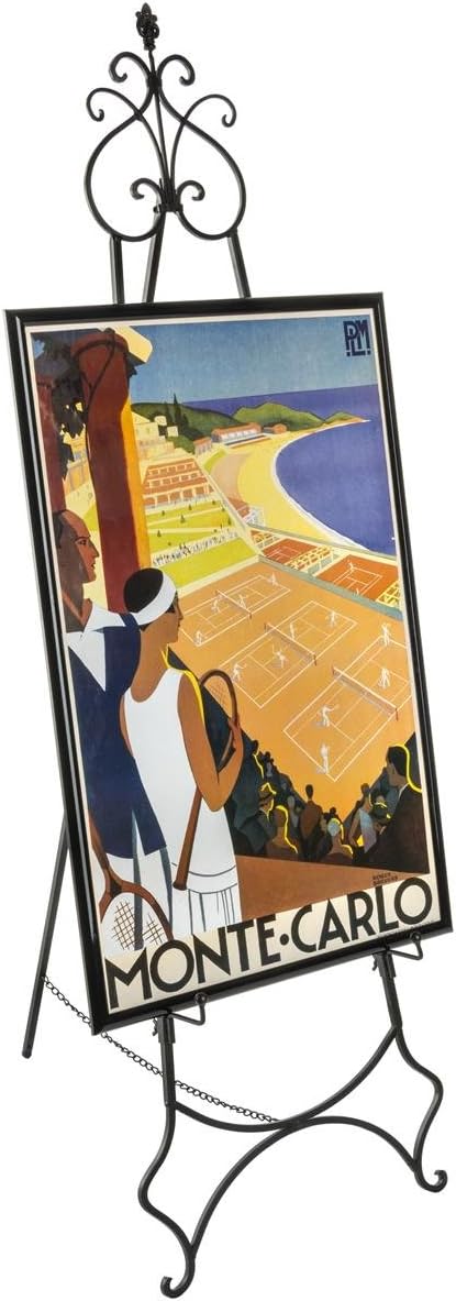 Displays2go Floor Easel with Dual Hooks 65 Inch