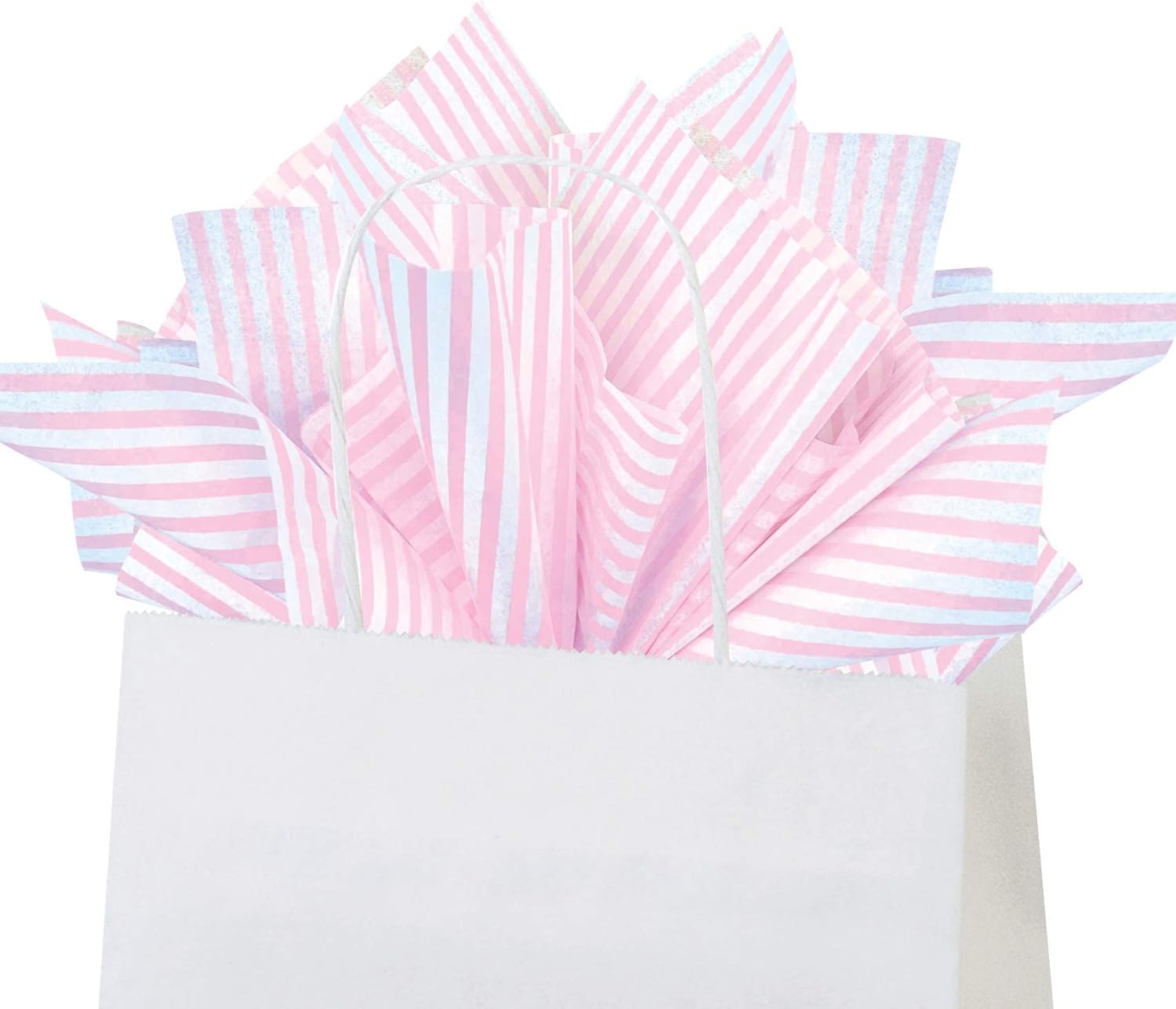 Flexicore Packaging Light Pink Pin Stripe Tissue Paper 100 Sheets