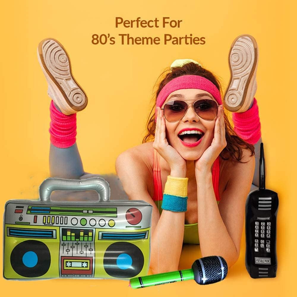 Minelife 3 Pack Inflatable Phone and Radio Boombox Party Decor