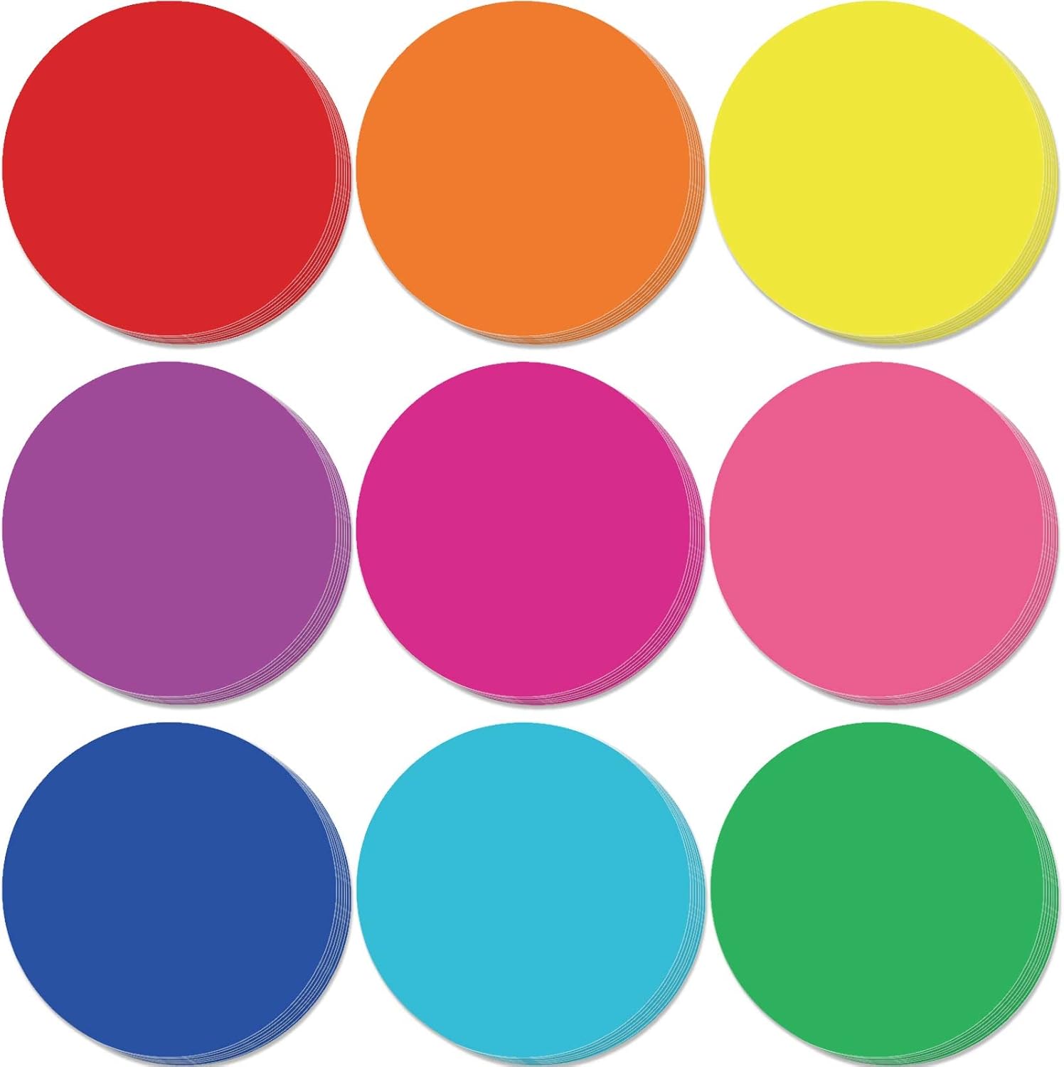 Geyee 108 Pcs Circle Cutouts for Classroom Decorations