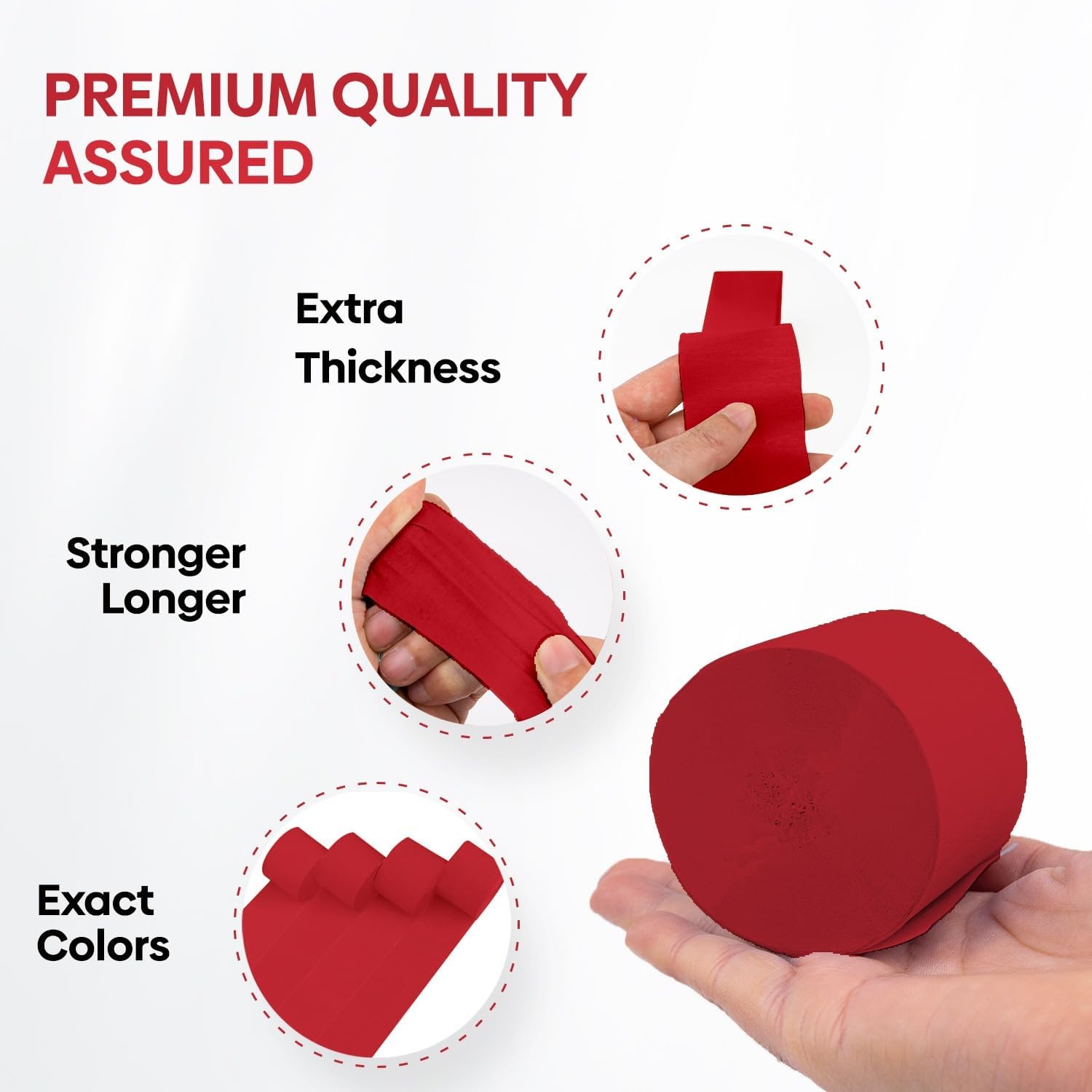 Captain Decor 4 Red Streamers 382 FT Pack