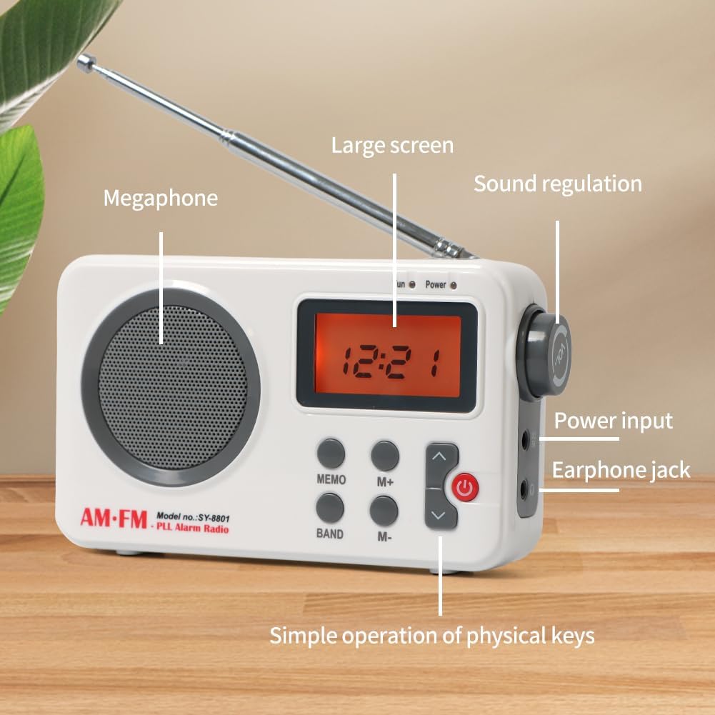 Portable Shower Speaker With HD LCD Display and 20 Preset Stations