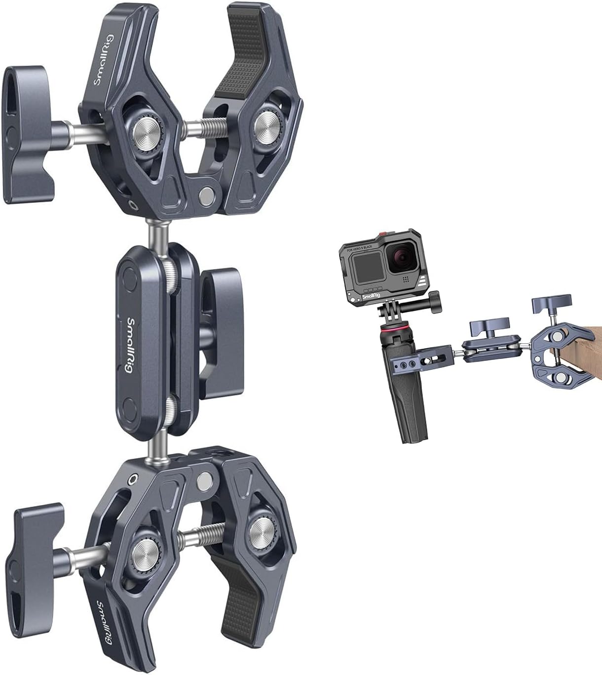 SmallRig Double Clamp Mount for Chair Pole Tripod and More