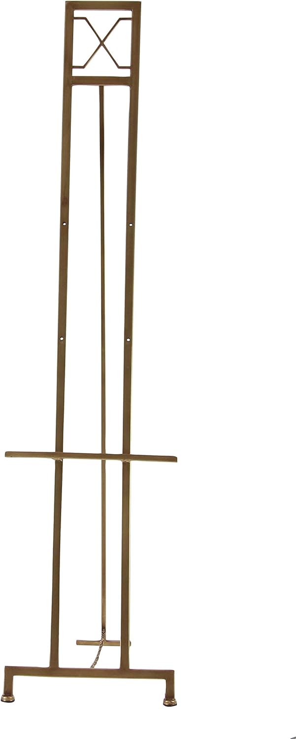 Deco 79 Gold Slat Metal Geometric Easel 3 Tier Adjustable Floor Stand