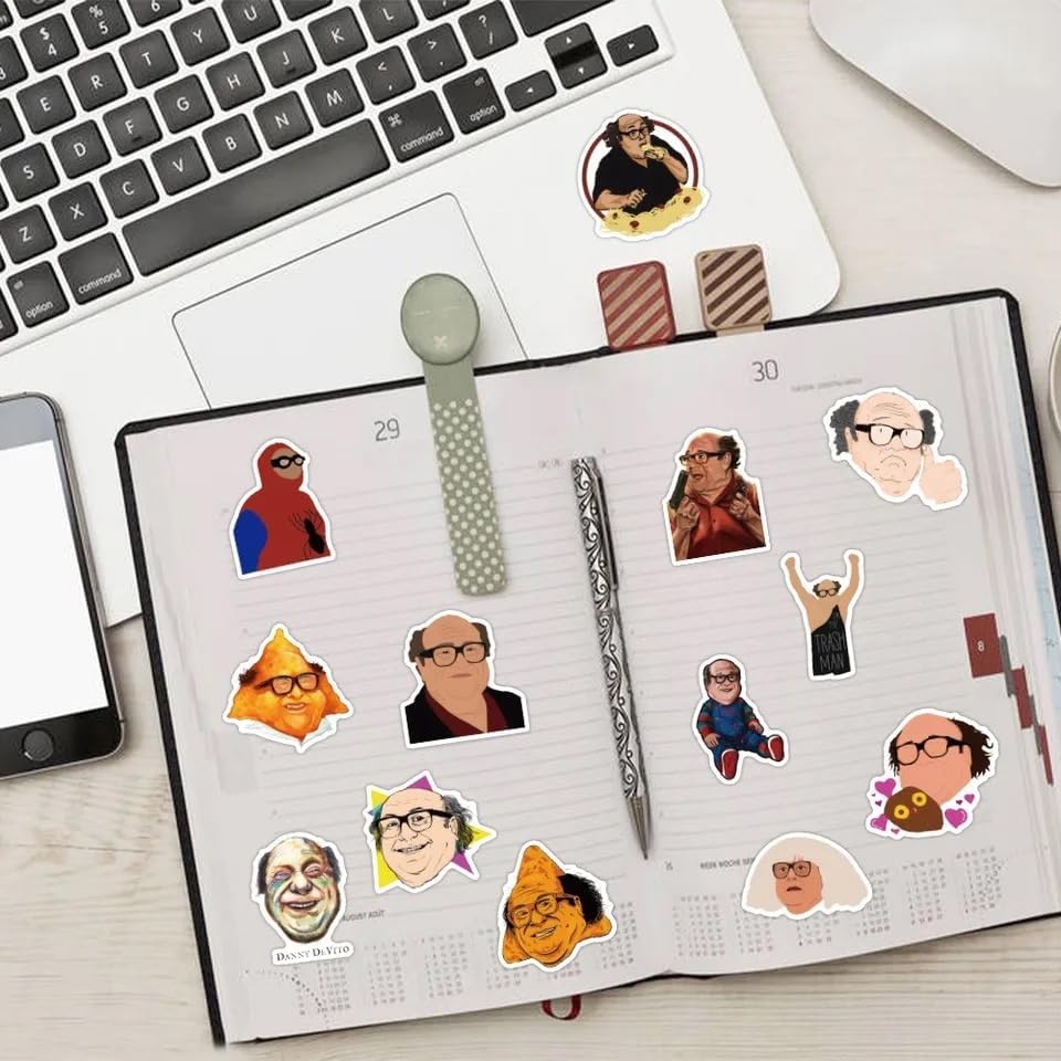 FRANKdesigns 50 Piece Danny DeVito Sticker Pack