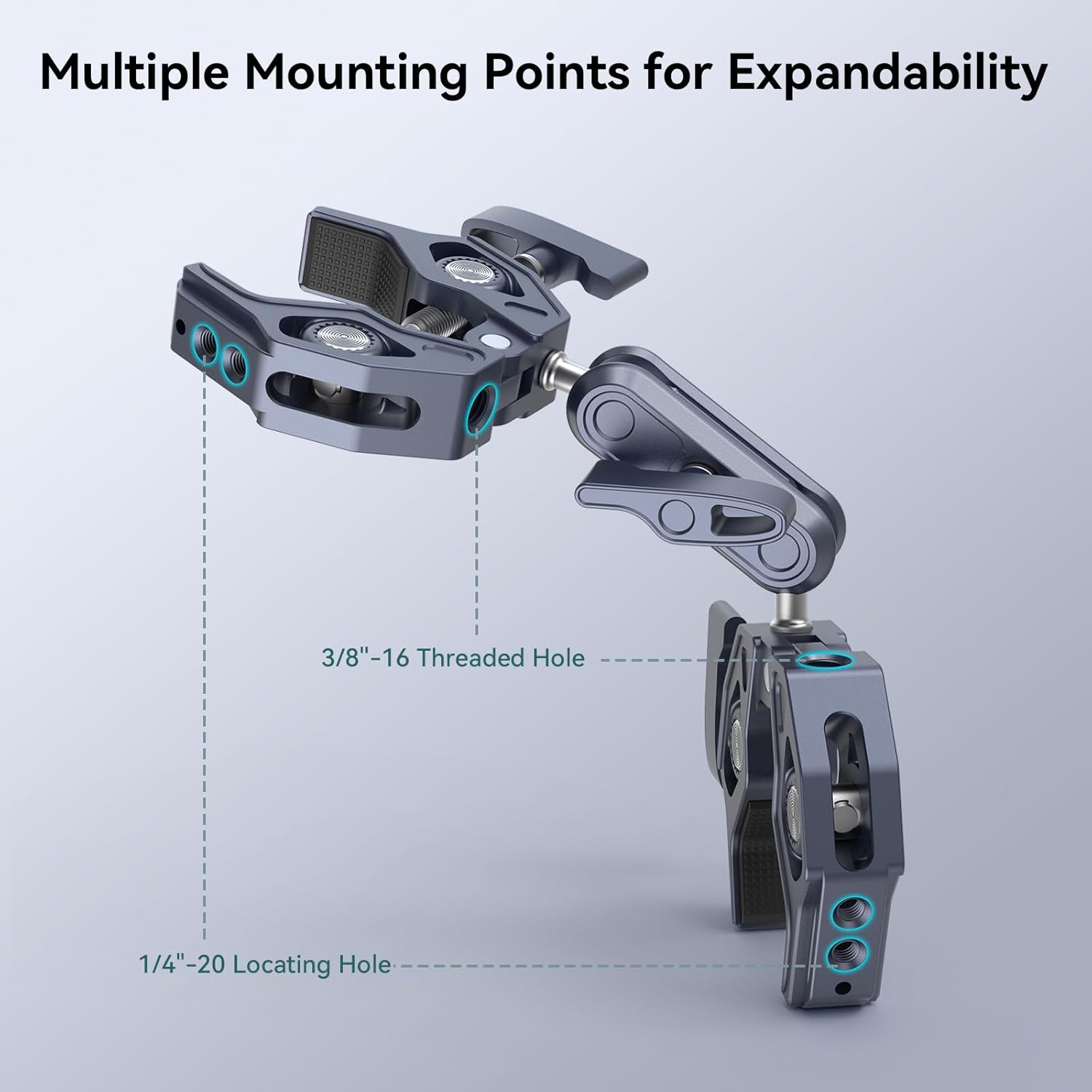 SmallRig Double Clamp Mount for Chair Pole Tripod and More