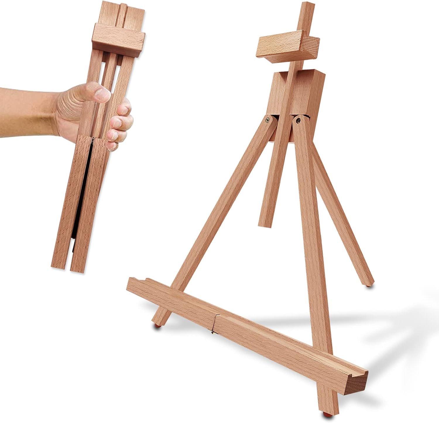 Miratuso 2 Pack A-Frame Painting Easel Portable Foldable Travel Stand
