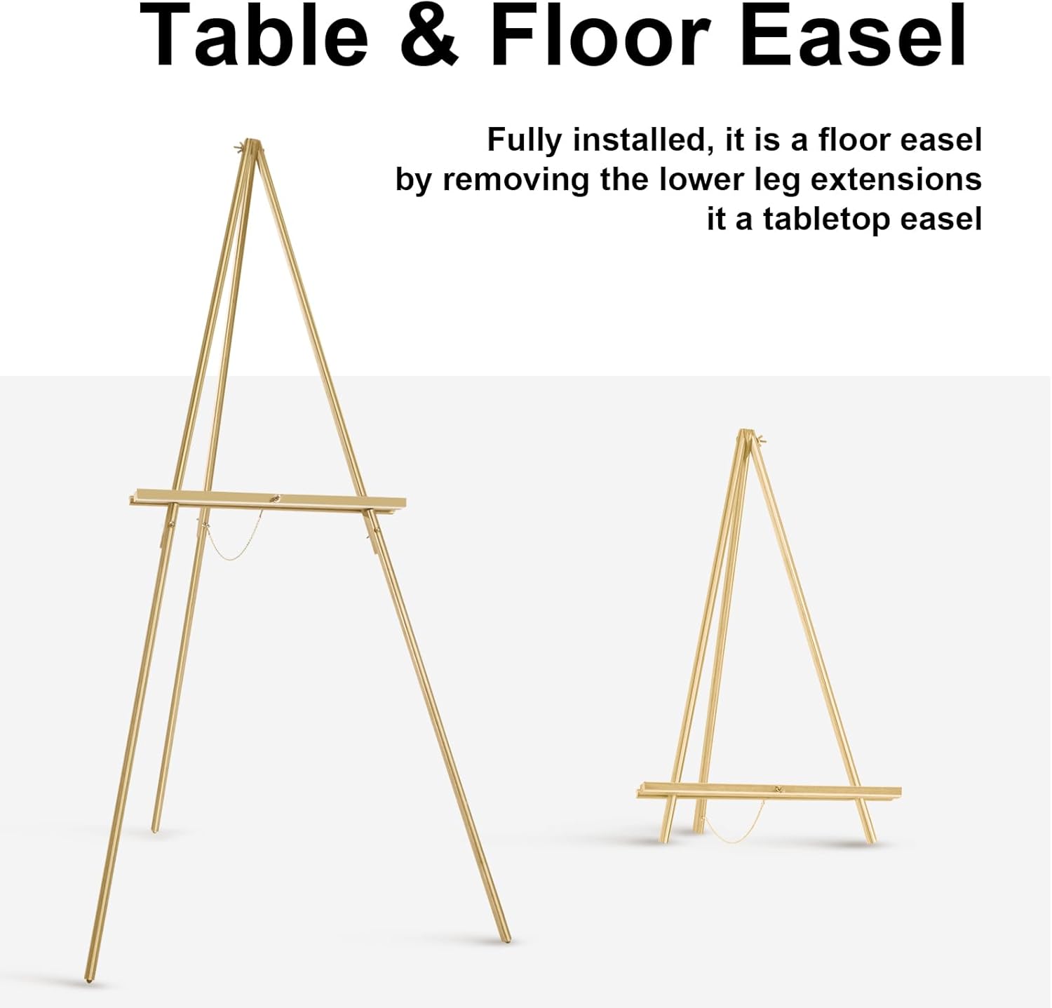 Falling in Art 65 Inch A-Frame Easel Stand with Adjustable Canvas Holder