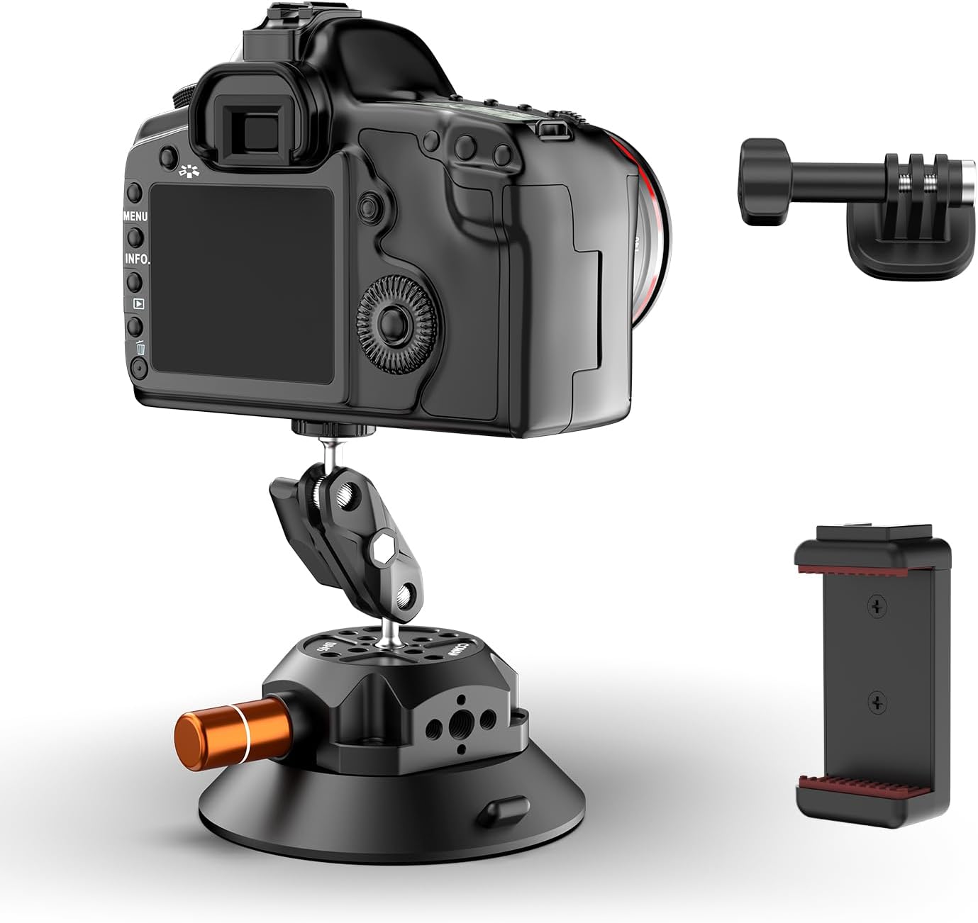 COMAN 45 In Suction Cup Camera Mount with Ball Head Magic Arm