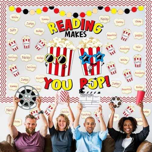 Popcorn Cutouts Reading Bulletin Board Classroom Decor