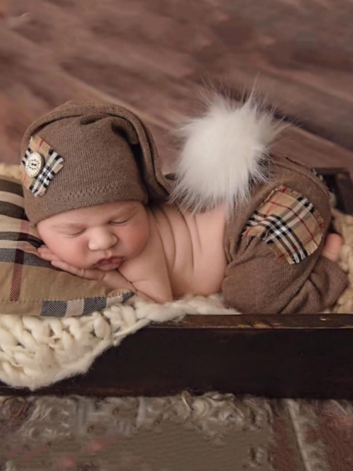 Vomdrok Newborn Boy Hat and Pants Set