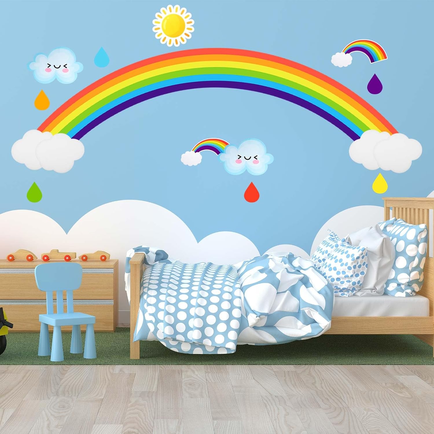 Glenmal 21 Pcs Jumbo Rainbow Bulletin Board Set