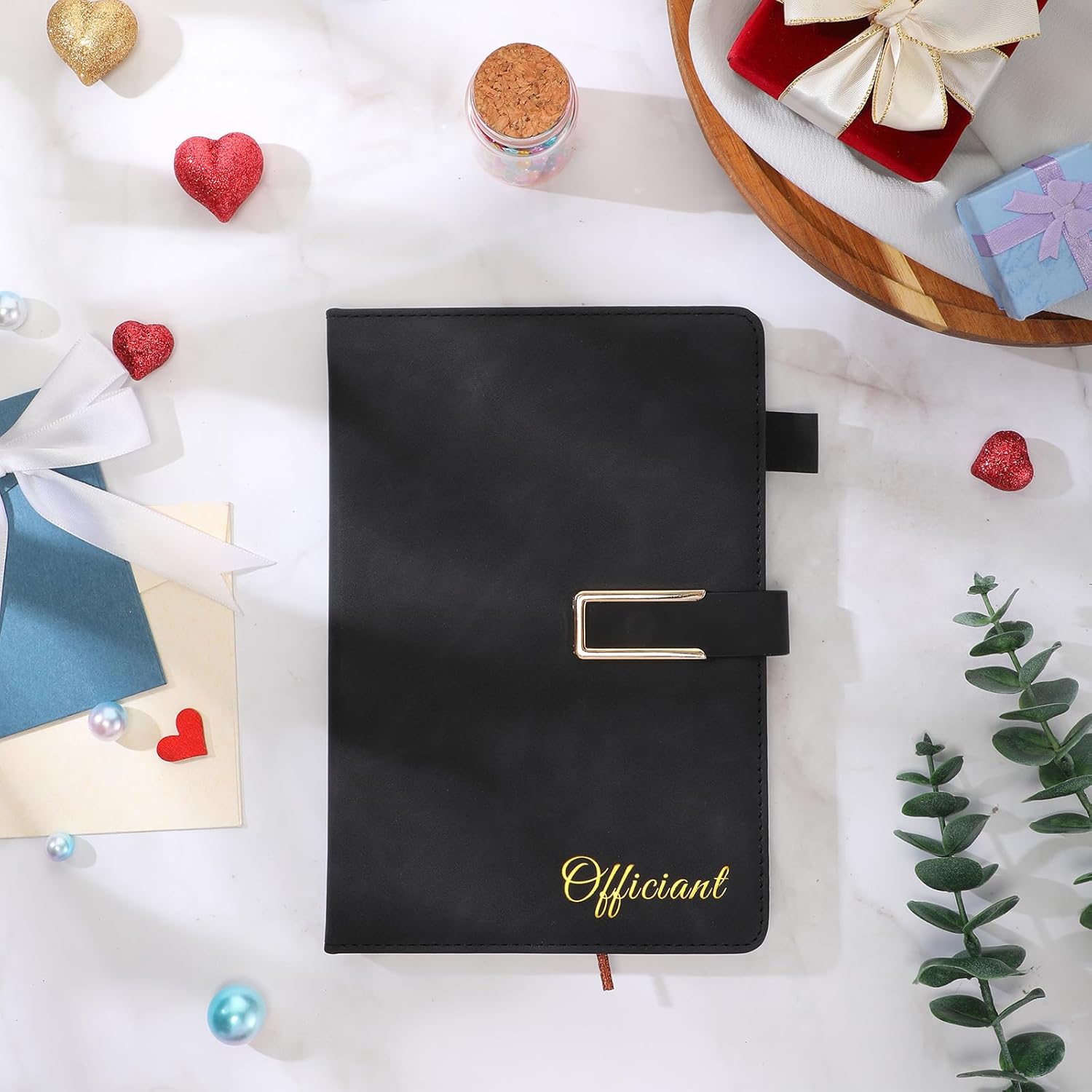 Hoolerry Wedding Officiant Book with Black Pen
