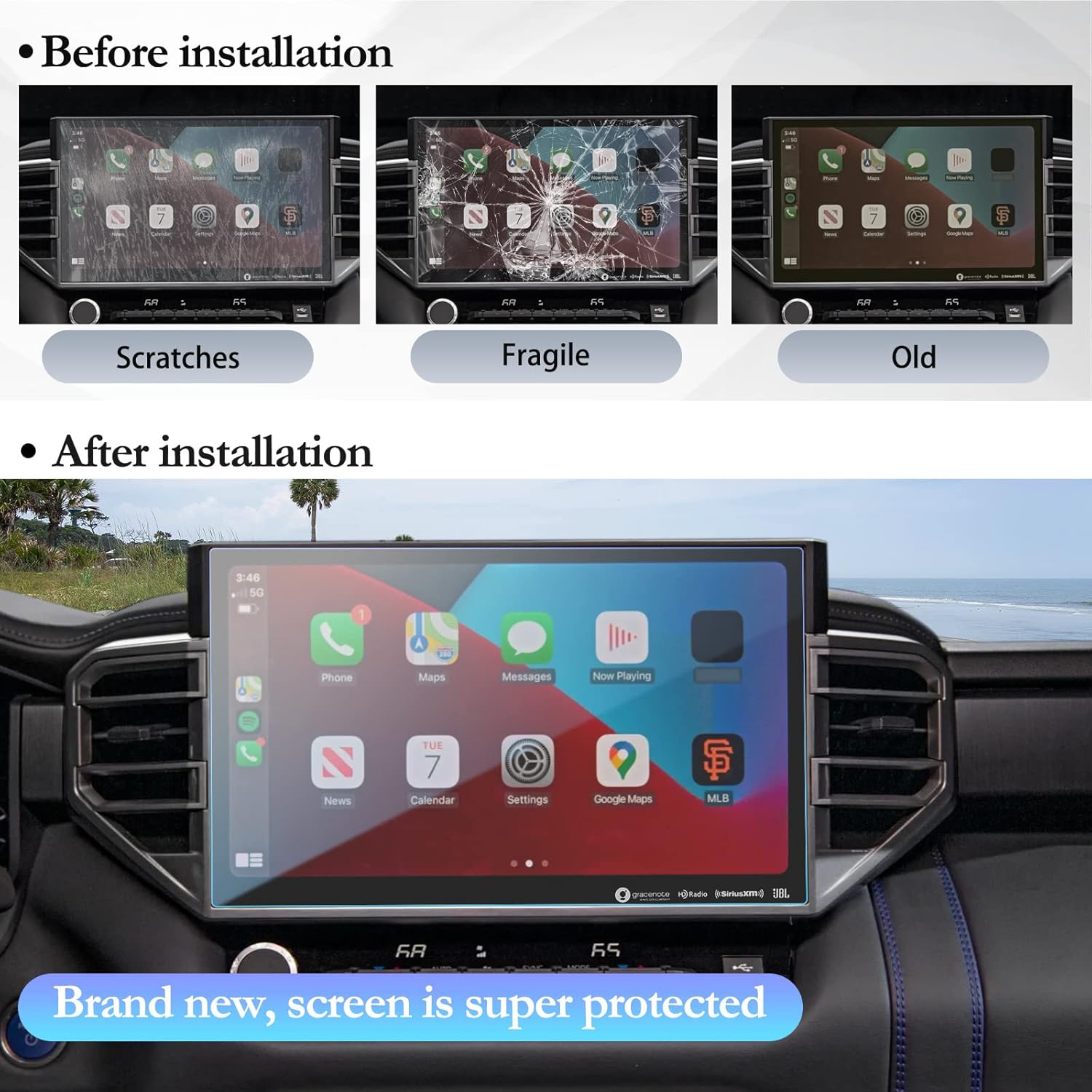 SKTU 2023 2024 2025 Tundra Screen Protector
