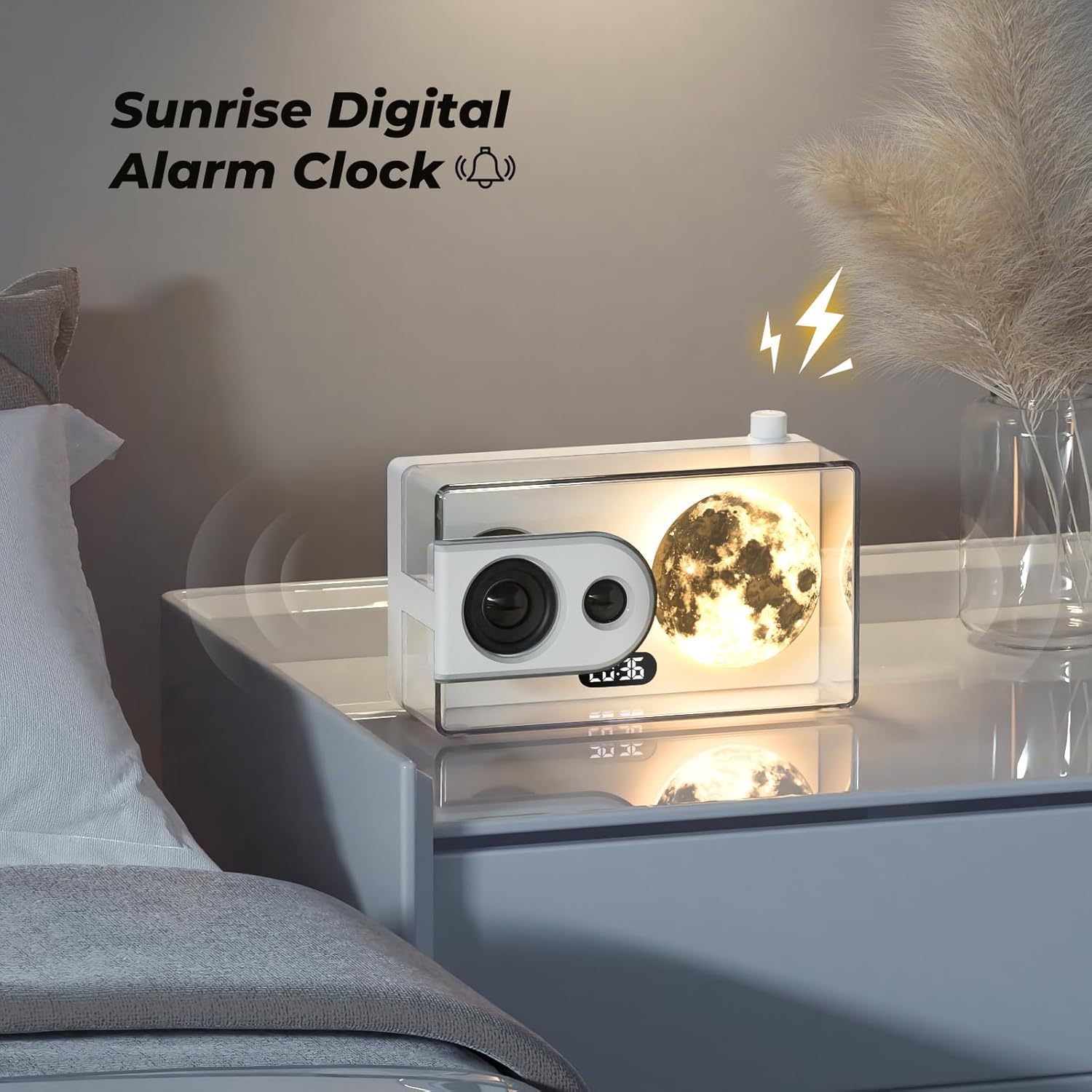 Portable Bluetooth Speaker with Lights and Subwoofer