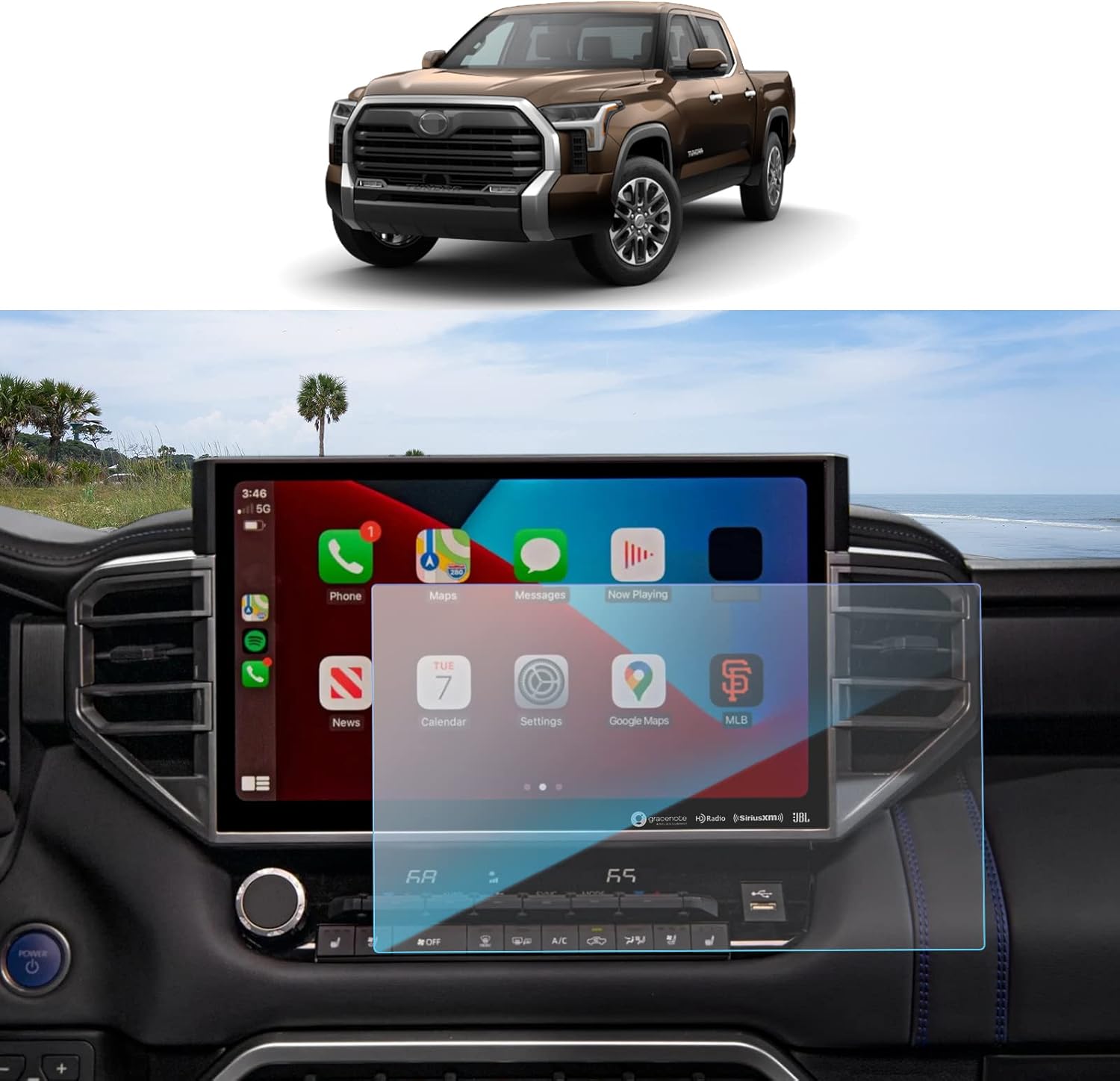 SKTU 2023 2024 2025 Tundra Screen Protector