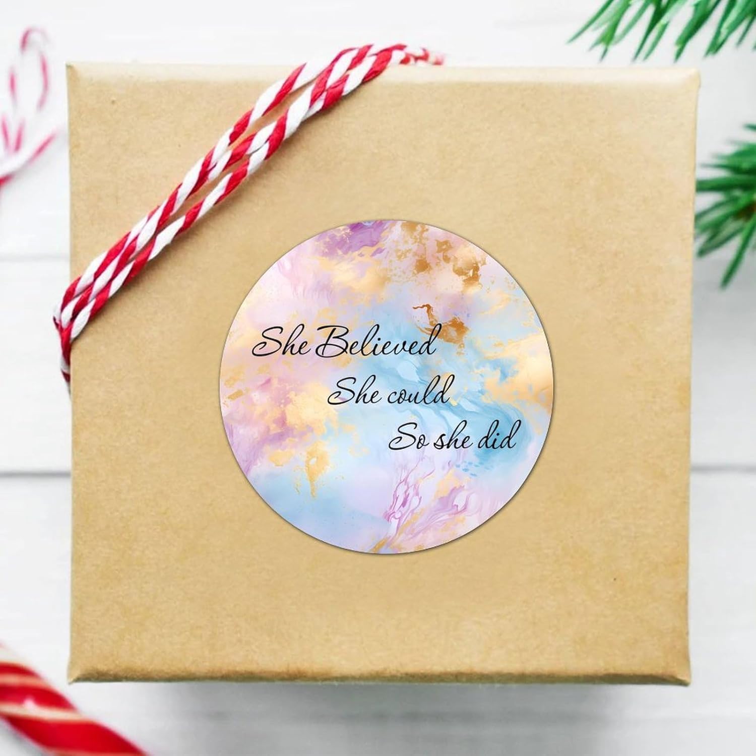 3in Round Label Stickers 100pcs Quotes Decals for Envelopes Bottles Boxes