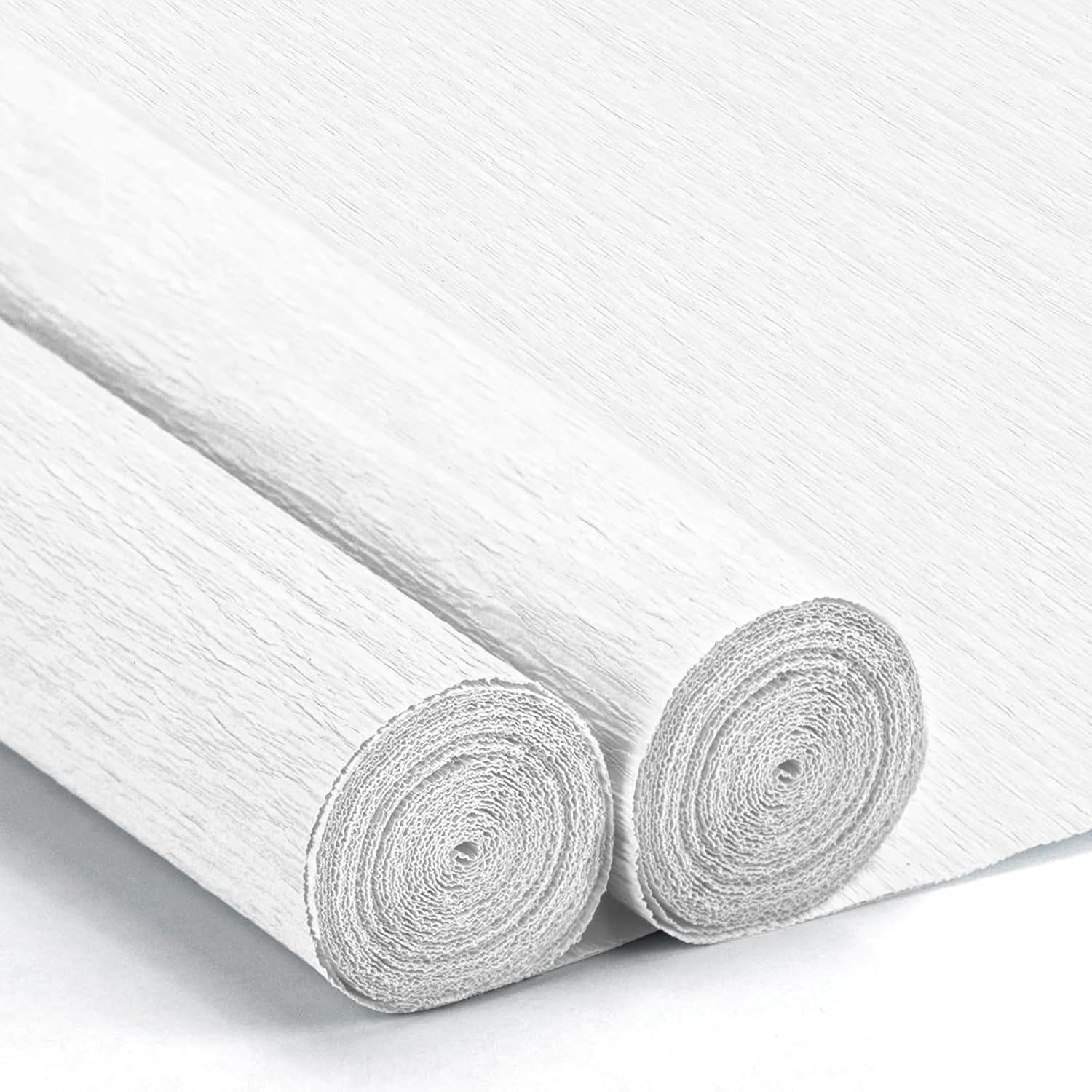 Nitelemn Crepe Paper Streamers 2 Rolls White