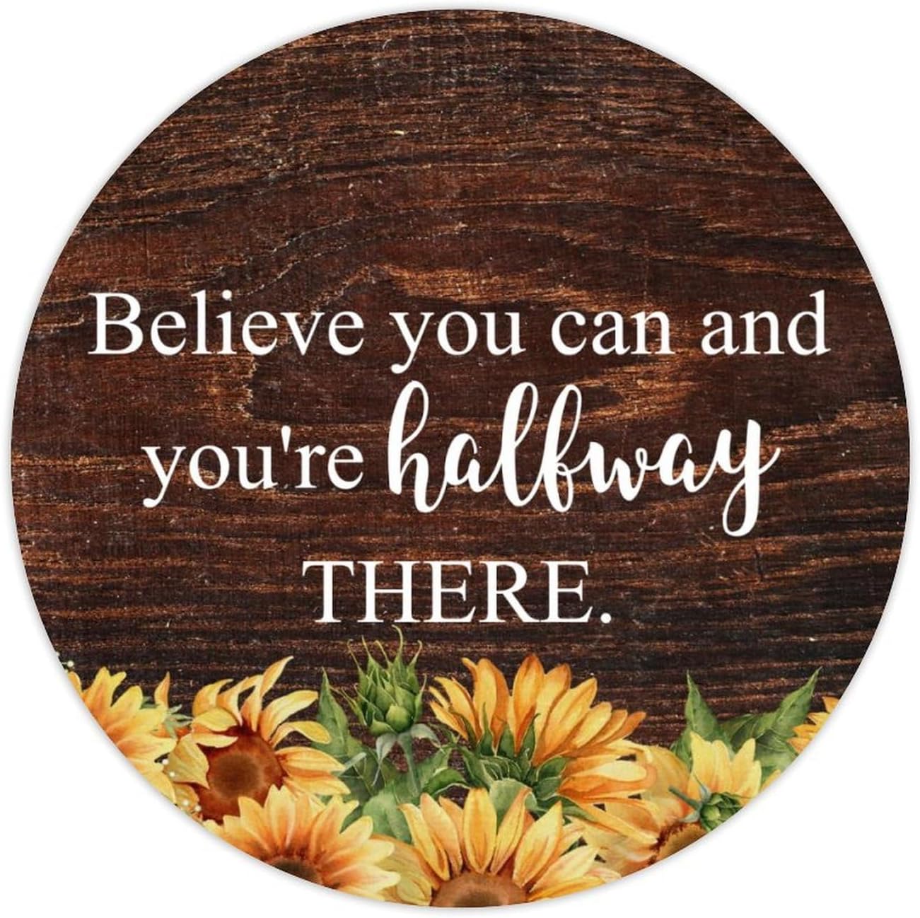 3 Inch Round Label Stickers 100pcs Believe You Can Quotes Decals