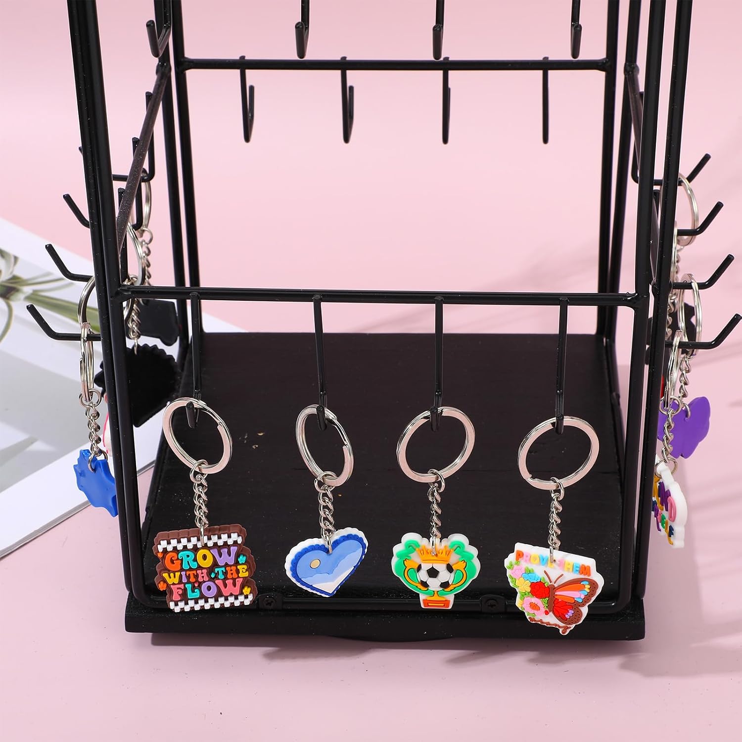 20Pcs Mixed Cute Keychains Set for Classroom Gifts and Party Favors
