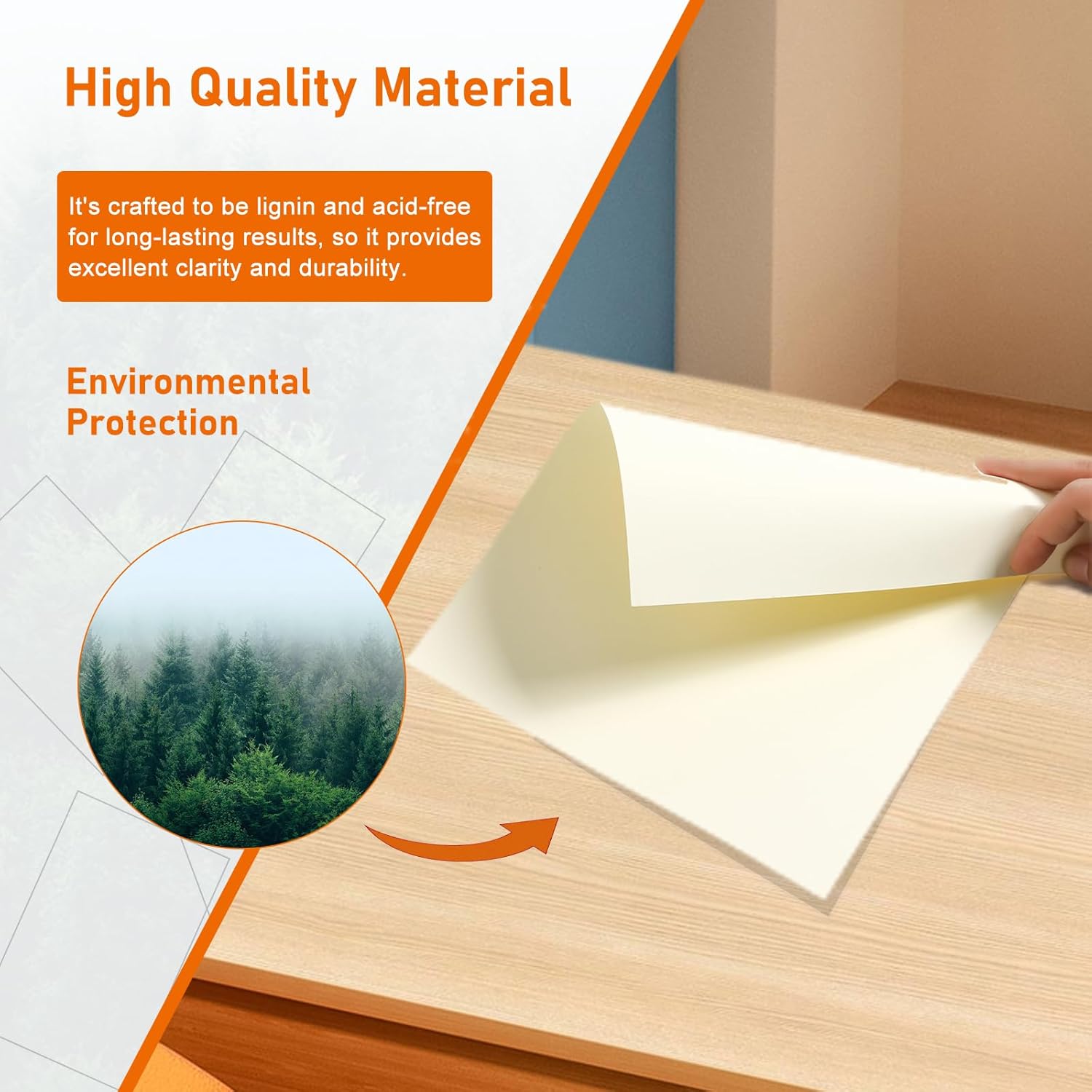 100 Sheets Cream Cardstock 85 x 11 for Invitations and Crafts