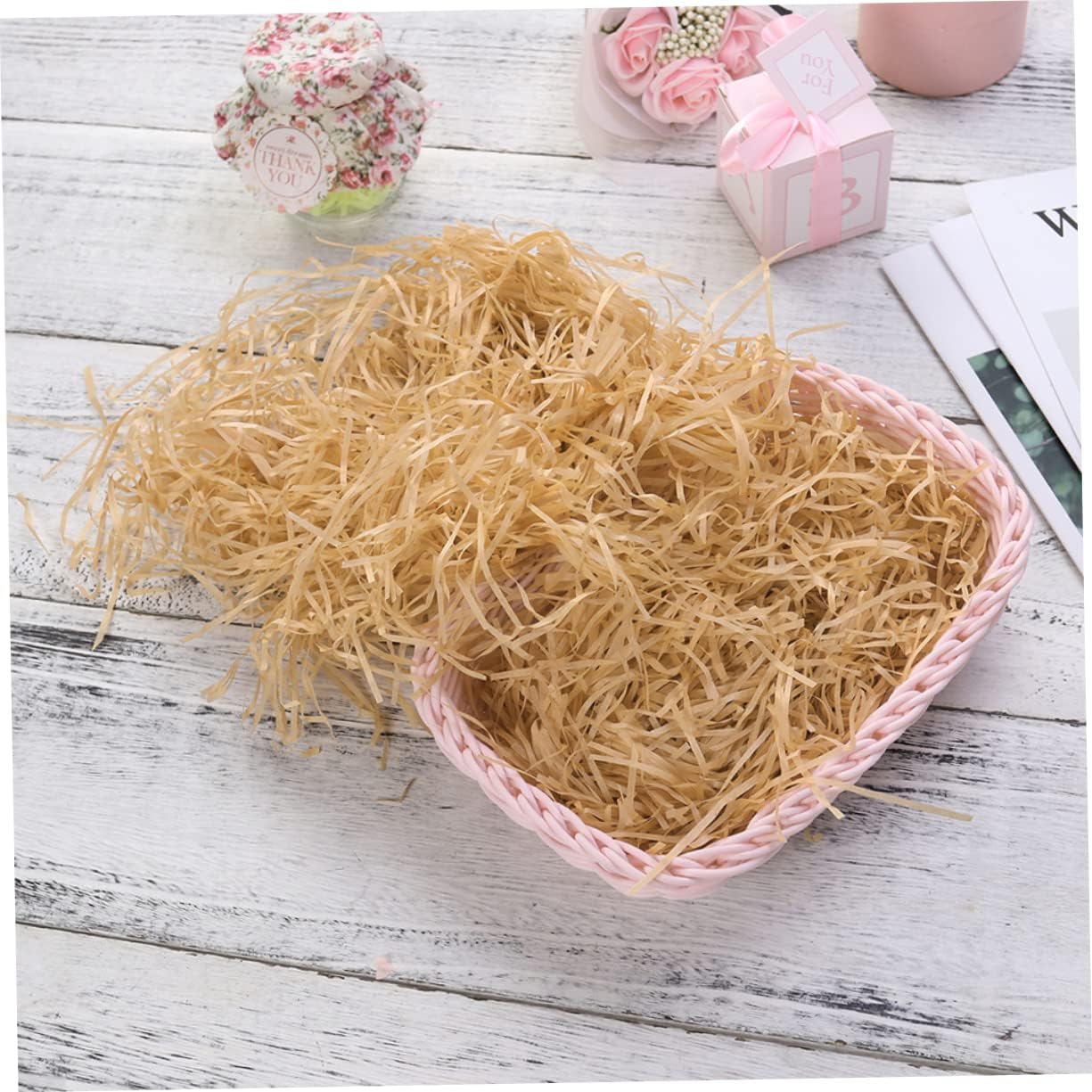 Dressoos Raffia Shredding Silks Basket Filler for Gift Wrapping