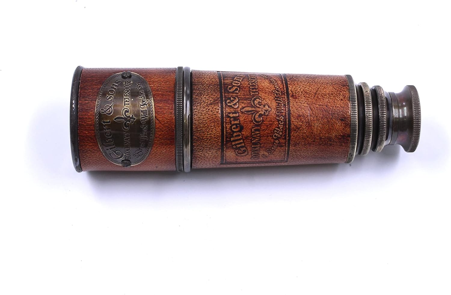 Handcrafted Brass Nautical Telescope with Box