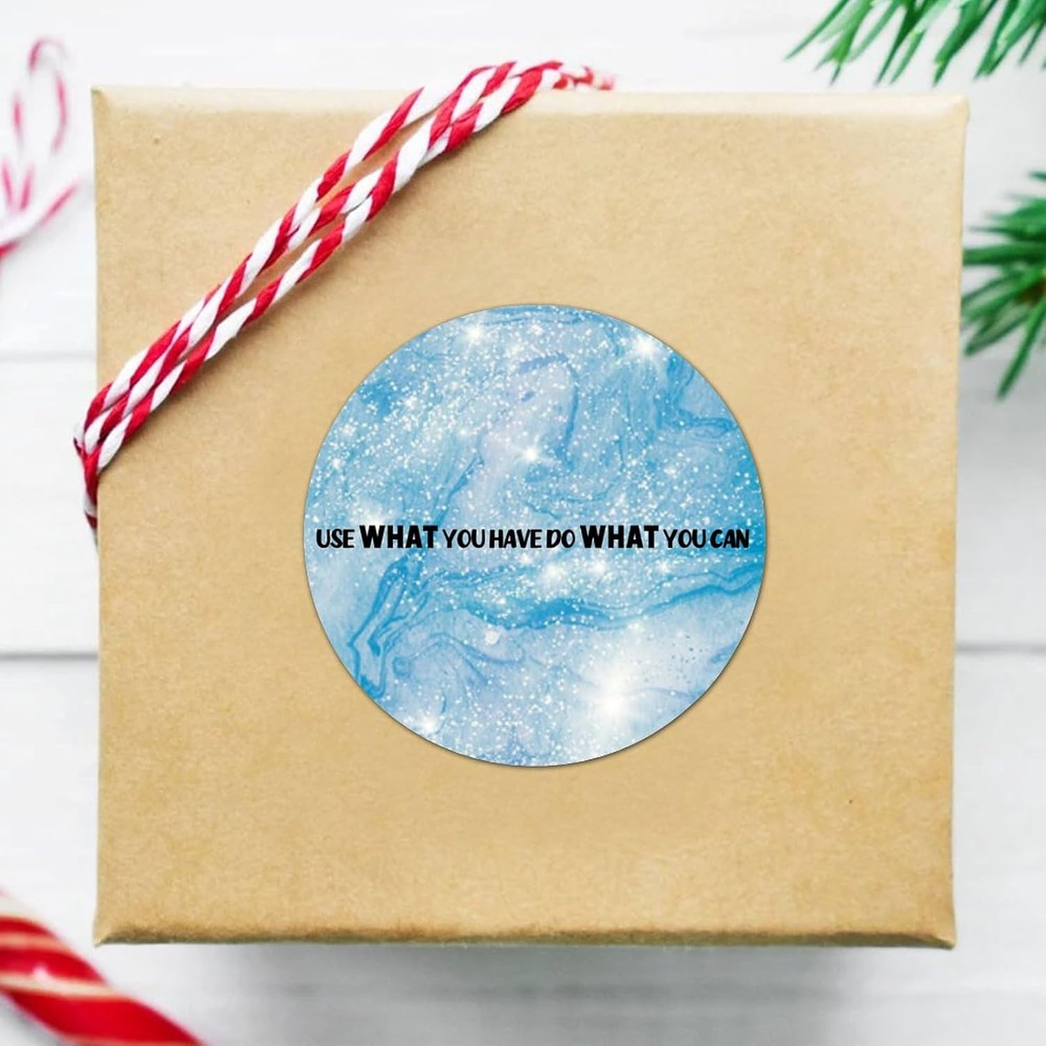 3in Round Label Stickers 100pcs Quotes Seals for Envelopes and Jars