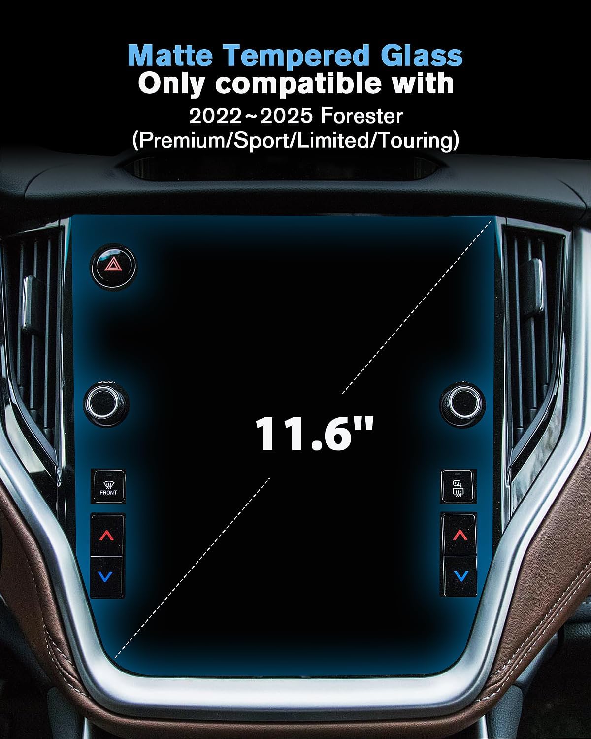 WEIPIN 116 Inch Matte Screen Protector for 2022-2025 Forester