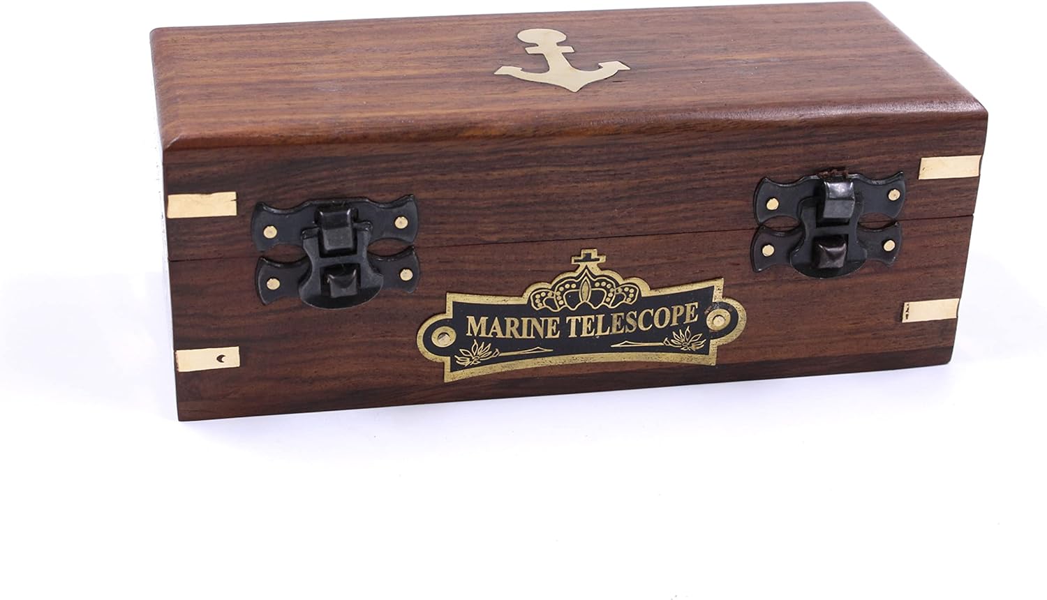 Handcrafted Brass Nautical Telescope with Box