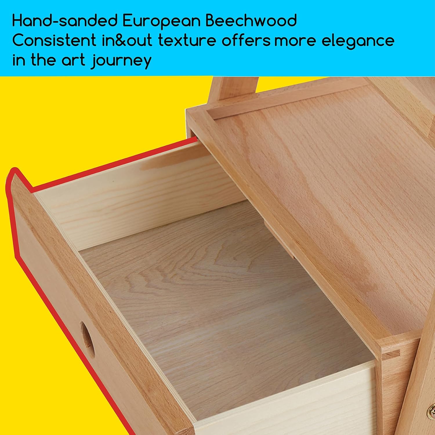 MEEDEN Adjustable Easel with Storage Drawer