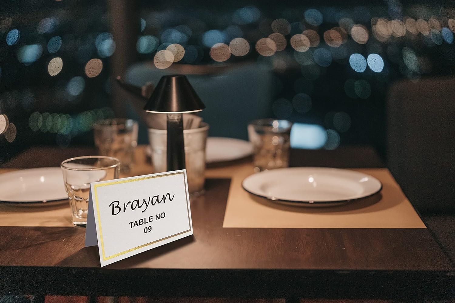 EVASTER Tent Name Place Cards Pack of 60