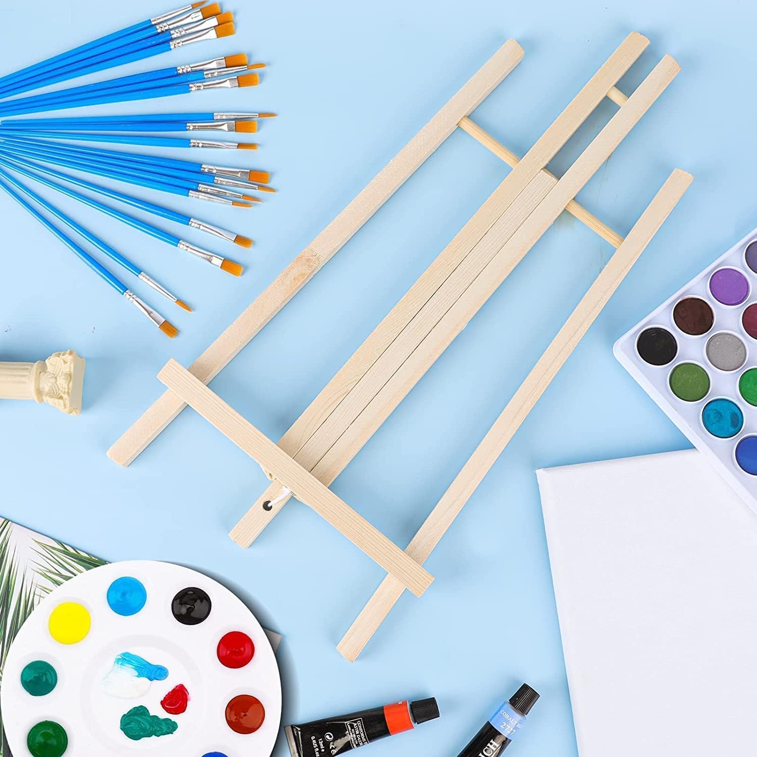 Qatalitic 10PCS 12 Inch Wooden Easel Stand