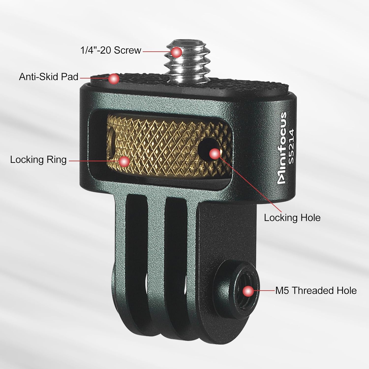 MINIFOCUS GoPro to 14 Adapter with Silicone Pad
