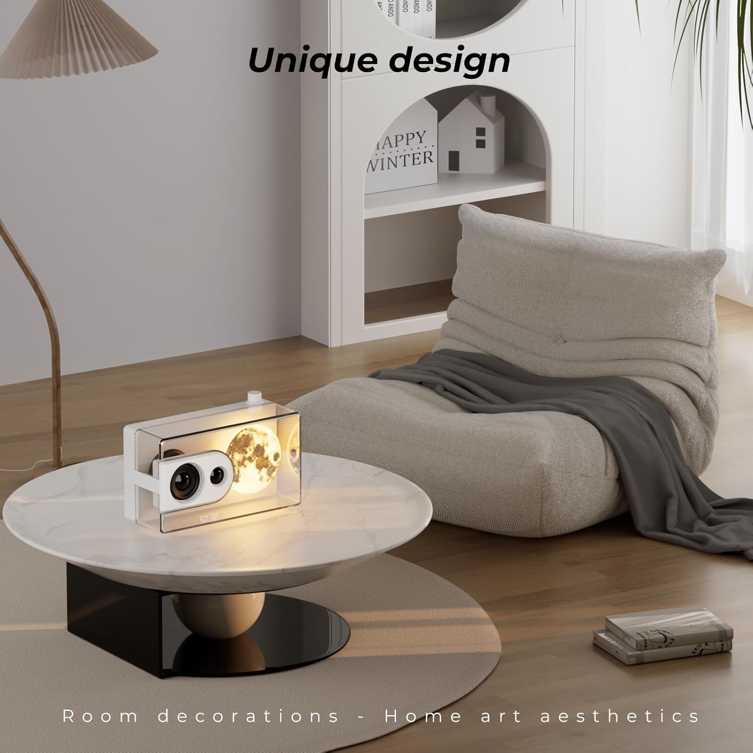 Portable Bluetooth Speaker with Lights and Subwoofer