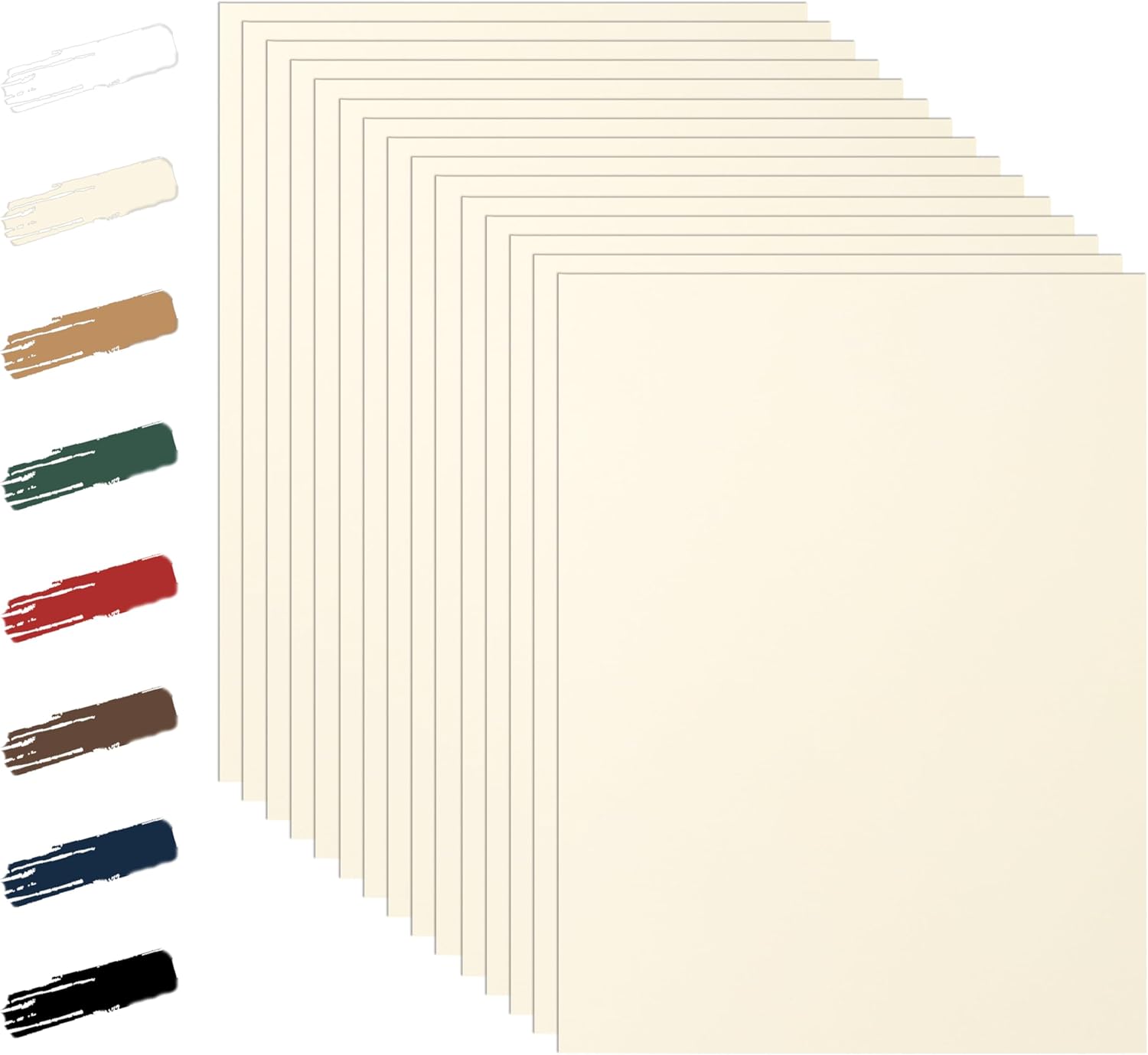 100 Sheets Cream Cardstock 85 x 11 for Invitations and Crafts