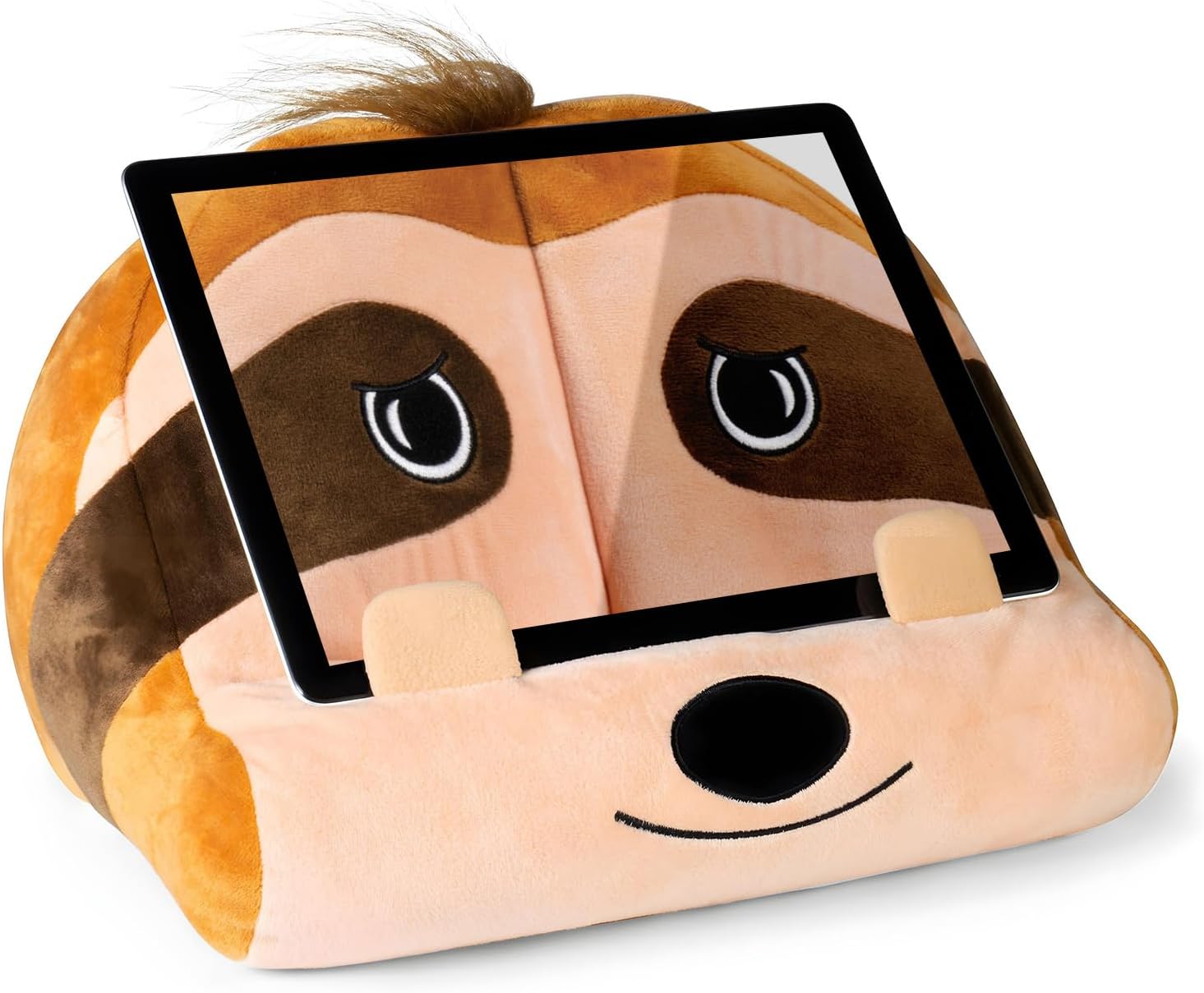 Fun iPad Stand for Kids Cuddly Book Holder and Reading Pillow