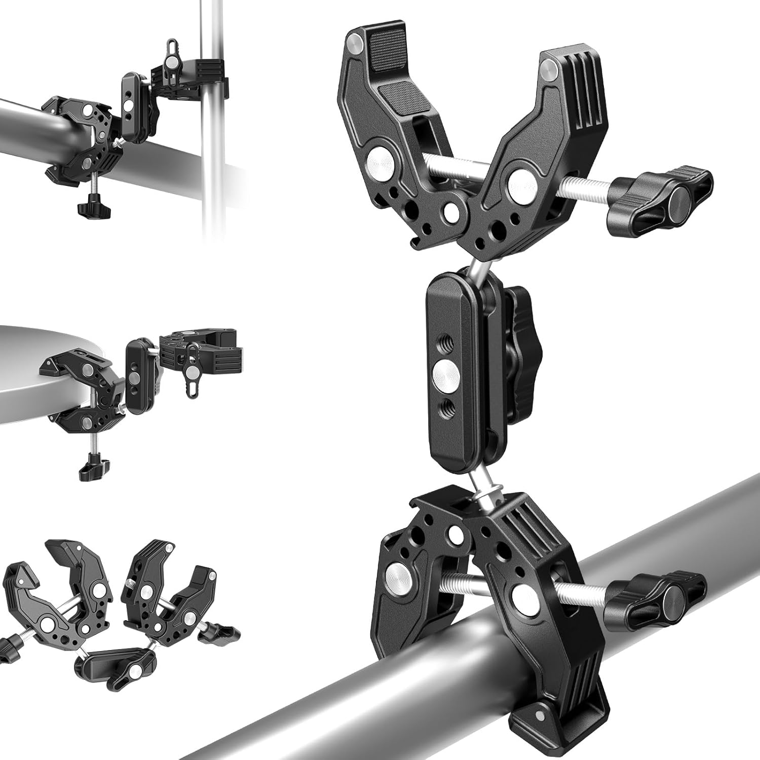 NEEWER Double Super Clamp Camera Mount with Magic Arm