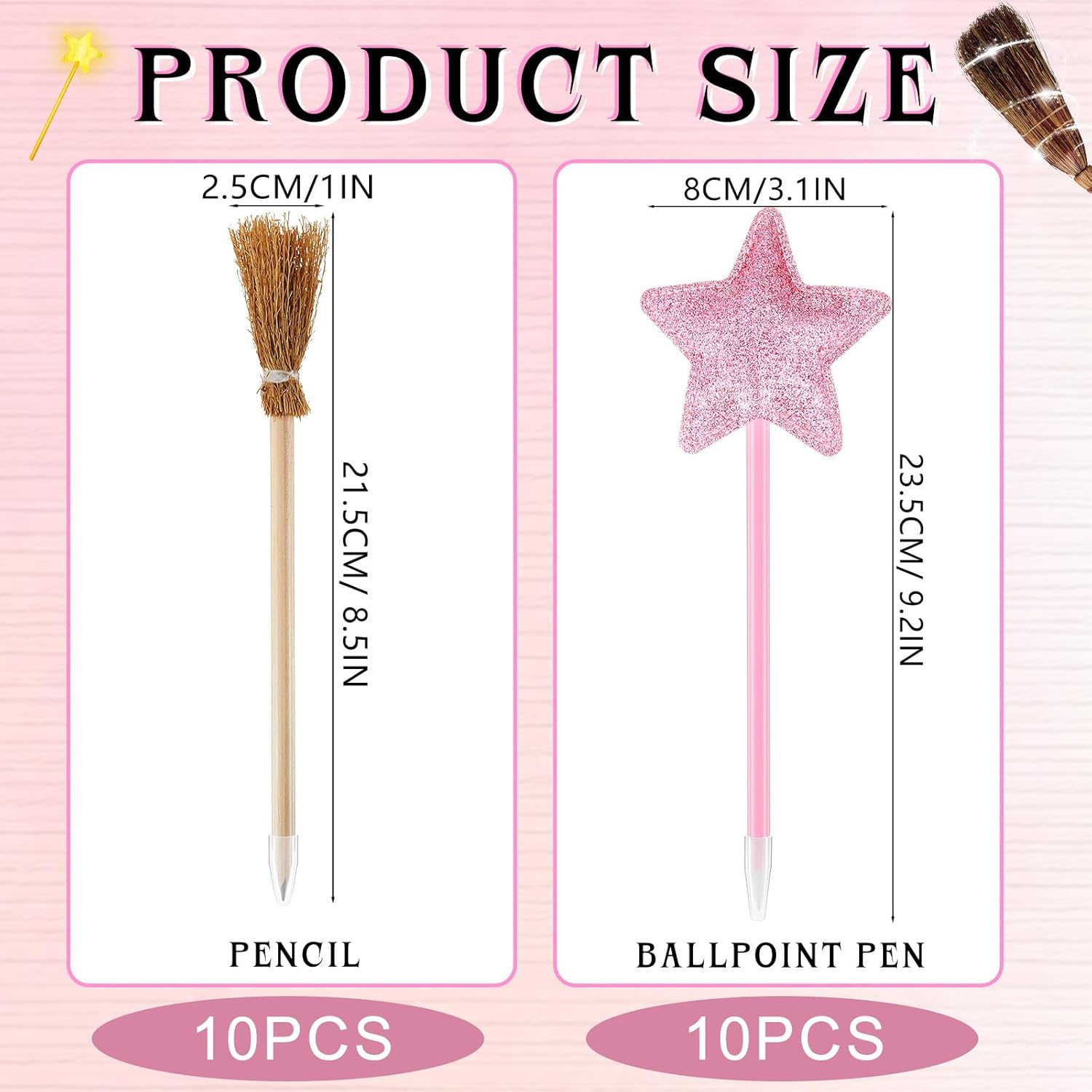 Geyoga 20 Pack Witch and Princess Party Favors