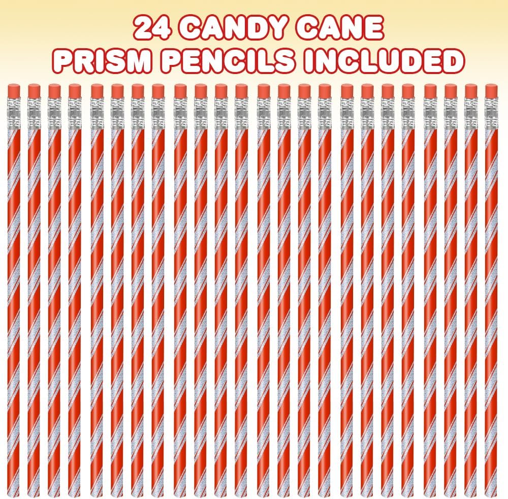 ArtCreativity Christmas Pencils for Kids Pack of 24